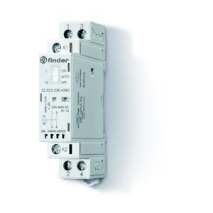 DIN-rail contactor 2 x NO 230 VAC 25 A
