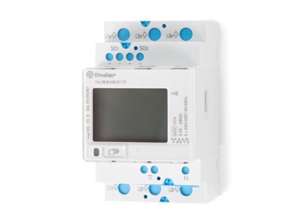 MID certified Single- or Three-phase Bi-directional energy meter 5(80) A with two S0 pulse outputs - Image 2