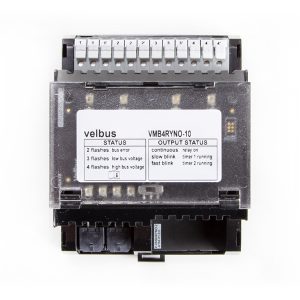 Four-channel relay module with potential-free contacts