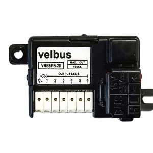 Push-button interface with 6 channels for universal mounting