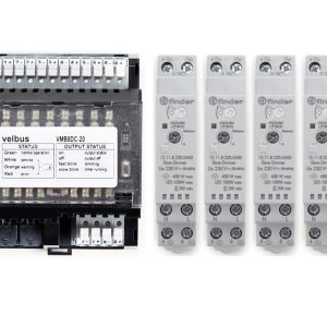 Velbus four channel dimming set