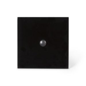 Edge Lit control module with 1 touch key and built-in motion and twilight sensor (Black Edition)