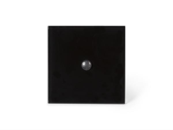 Edge Lit control module with 1 touch key and built-in motion and twilight sensor (Black Edition)