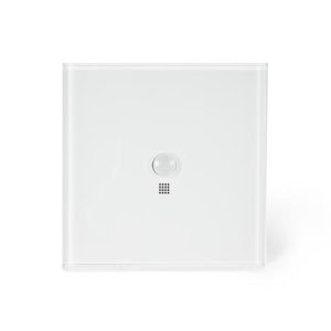 Edge Lit control module with 1 touch key and built-in motion and twilight sensor (White Edition)