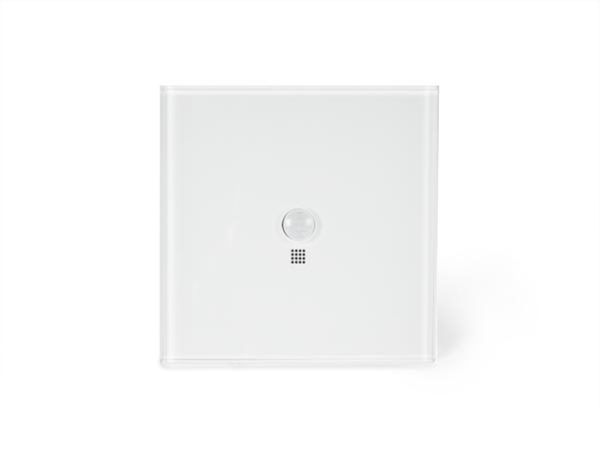 Edge Lit control module with 1 touch key and built-in motion and twilight sensor (White Edition)