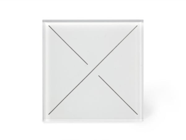 Edge Lit control module with 4 touch keys (White Edition)