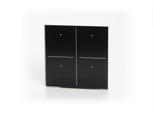 Glass Panel control module with 4 touch keys (Black Edition) - Image 2