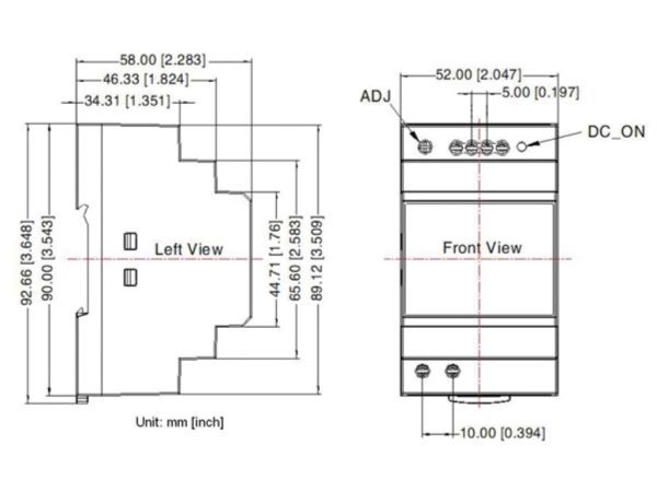 Velbus DIN rail Power Supply 15VDC - 4A - Image 6