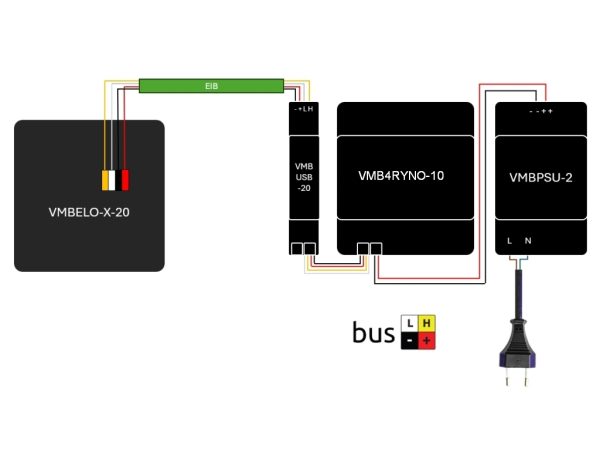 Velbus introductory package incl. White glass control module with OLED display. - Image 2